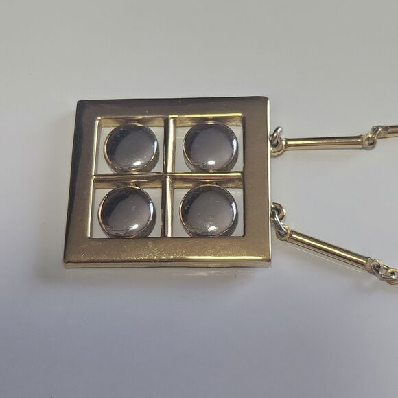 Artistry By Amway Necklace Gold And Silver Two Tone 20" With Chain Vintage - Picture 10 of 13